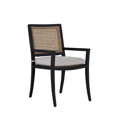 Fauteuil en aluminium et rotin des Bermudes
