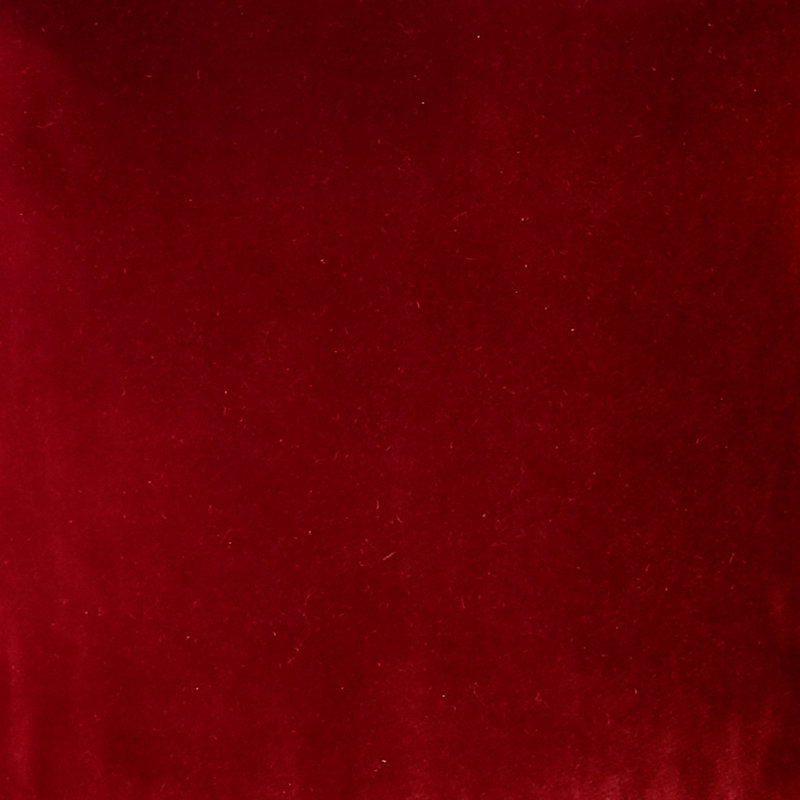 Castello Velvet Reversible Throw Pillow, 20" x 20", Red