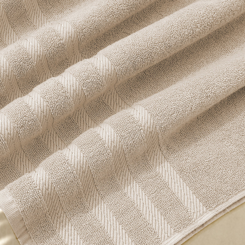  100% Combed Cotton Hand Towels – Ultra Soft & Highly Absorbent, 16" x 28", 4-Piece Set, Beige, Hand Towels - 4 Pack
