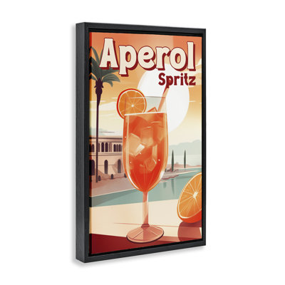 Cadre flottant Bright Tropical Aperol Spirz, design par Andreas Magnusson