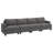 Anureet 4-Person Modular Sectional with Nailhead Trim-81152528