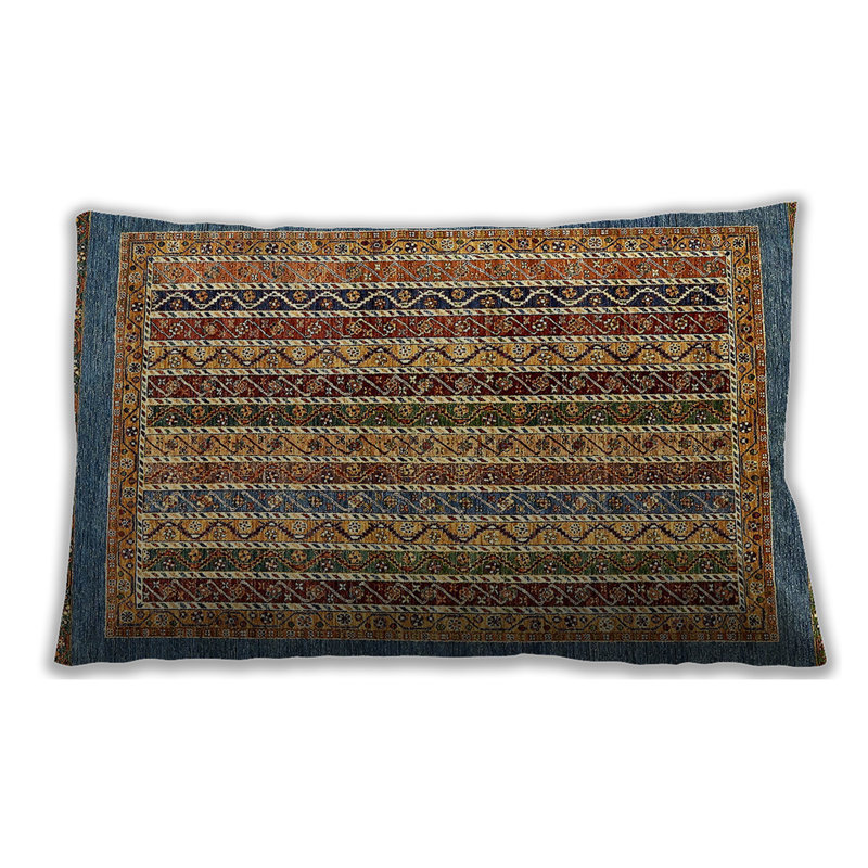 Coussin lombaire d'extérieur Abstract 548, Microsuède