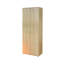 Caslyn 2-Door Wardrobe With Laminate Shelves-1637605331