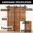 Black Rustic Diamond Design Double Track Bypass Barn Door Hardware Kit For Two Use( Door Not Included)-1253524381