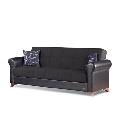 Mefford 89"" Chenille Rolled Arm Sofa Bed -  Latitude Run®, 533AF4E0C6AB4E349C27CCE5B767578C