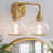 Gold Finish/Clear Shade