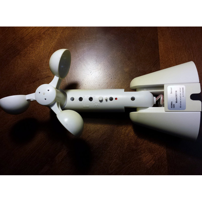 Wired Wind-Sun Sensor for Motorized Retractable Awning