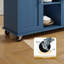 Chariot roulant pour îlot de cuisine avec plateau de boucher - Poste de travail portatif avec tablettes de rangement et roulettes verrouillables-304265249