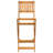 Solid Wood Bar Set with Stools