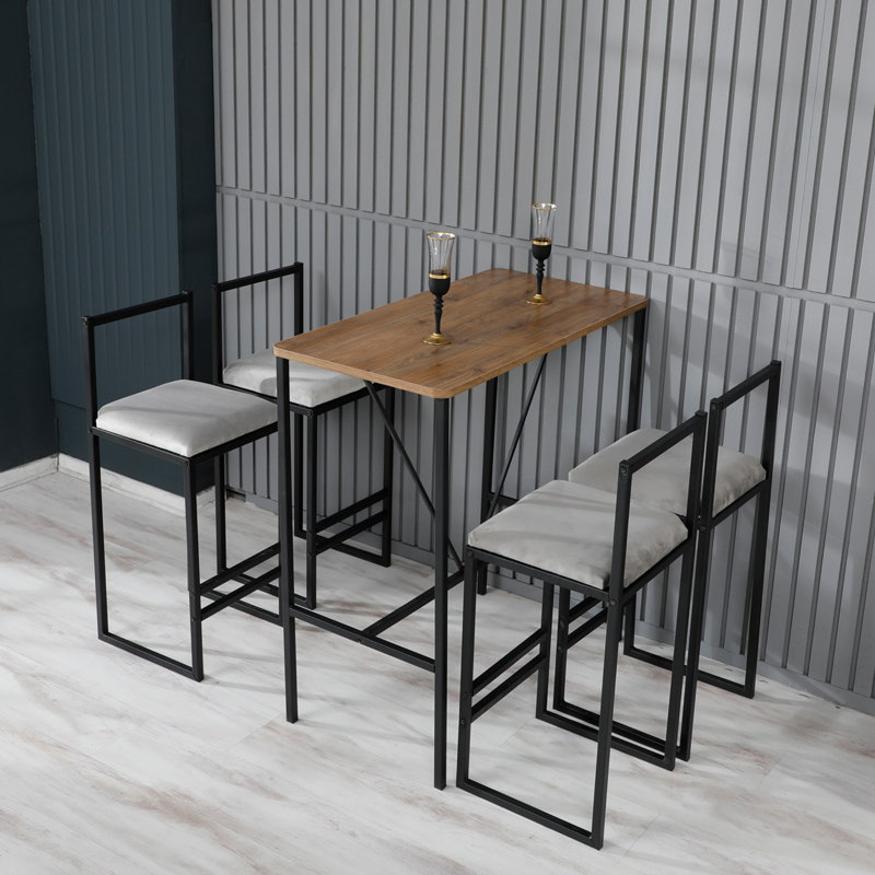 Petrolia 4 - Person Dining Set, Ivory