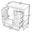 Meuble-lavabo de 30 pouces avec lavabo, 3 tiroirs et armoire semi-transparente pour salle de bain moderne-1255351100