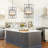 7 - Light Dimmable Geometric Chandelier-2101943631