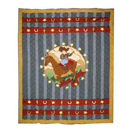 Lil Buckaroo Rustic Cotton Quilt, Full / Queen