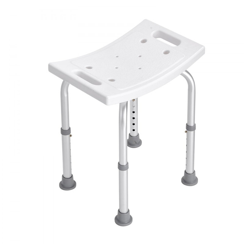 Chaise de douche, tabouret de douche à hauteur réglable avec poignées intégrées, siège de douche