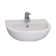 Barclay Compact 545 16.12'' White Vitreous China U-Shaped Bathroom Sink with Overflow