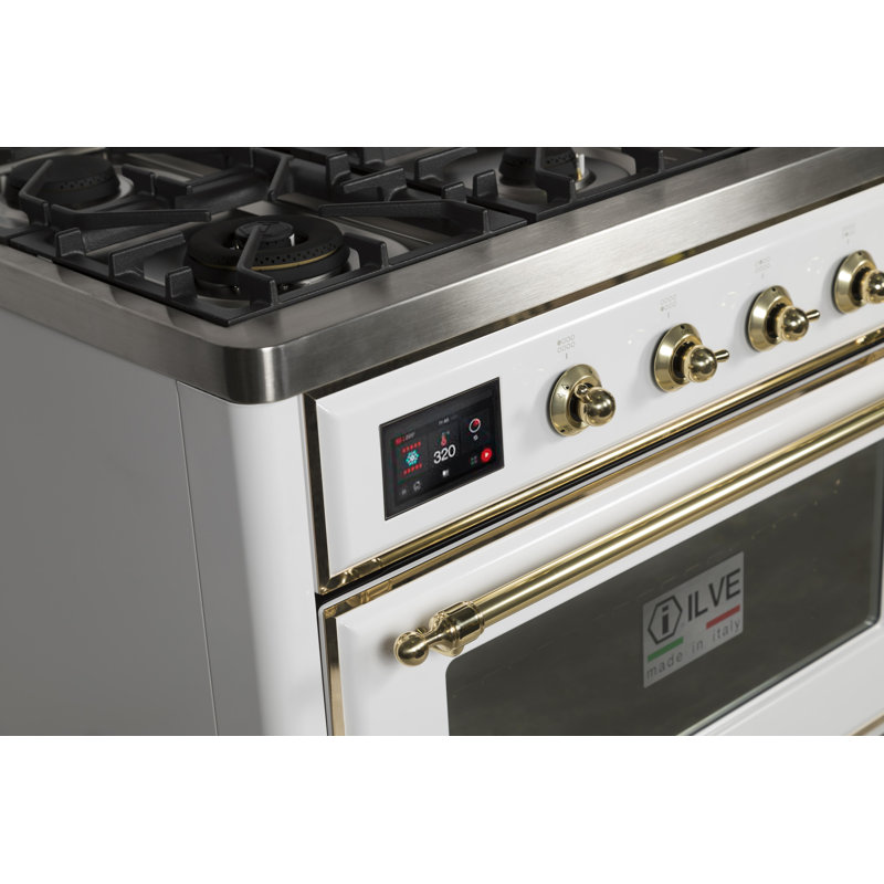 Majestic II 48" 5.02 cu. ft. Freestanding Dual Fuel Range with Griddle, Liquid Propane, Matte Graphite/Bronze
