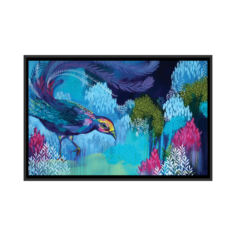 «Hear You Calling» par Clair Bremner, impression sur toile tendue, H 18 po x l 26 po x P 1,5 po, Toile avec cadre noir