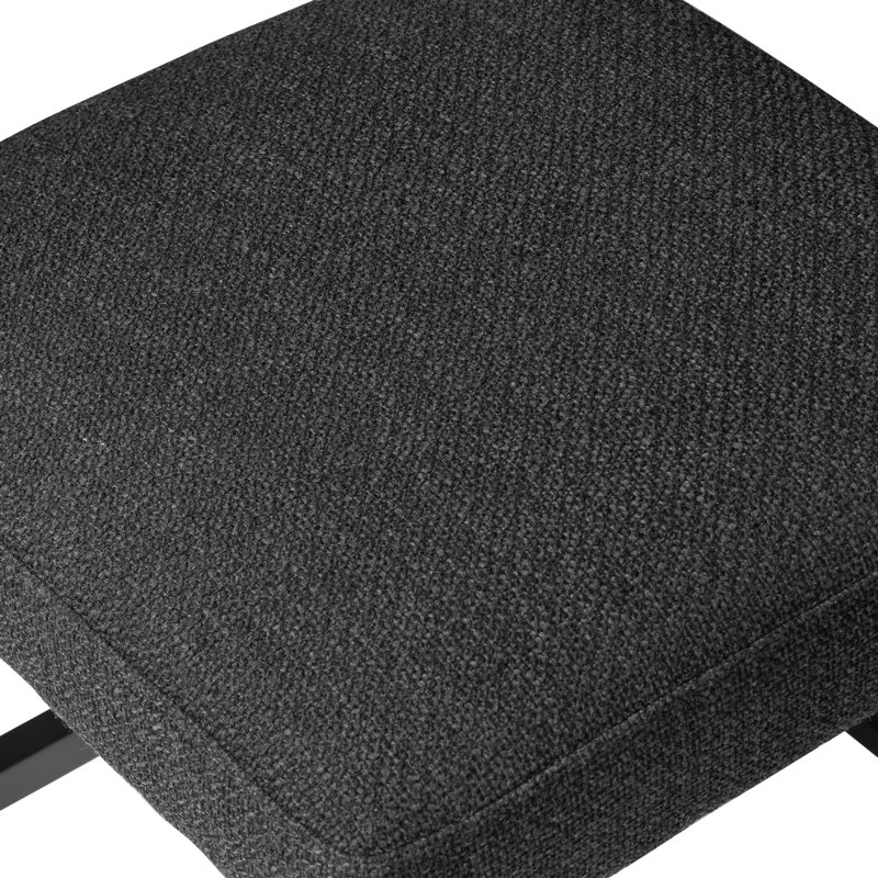 Ferris Stool, Counter Stool (25.98" Seat Height), Gibson Black/Palermo Black Polyester Blend/Leather, Black Ash