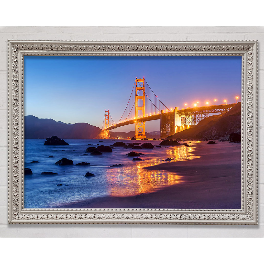 Golden Gate Bridge Atemberaubendes Lichtglühen - Druck