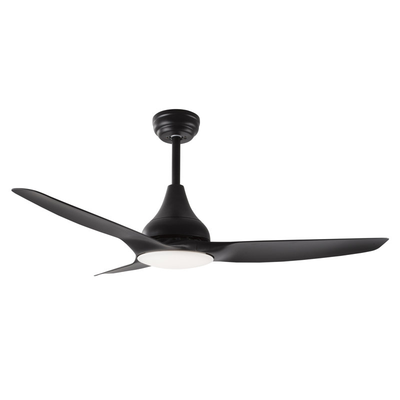 122cm Ceiling Fan with LED Lights, Black