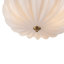 3-Light Milky White Glass Semi-Flush Mount