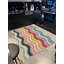 Tapis tissé multicolore à motif ondulé-1858892969
