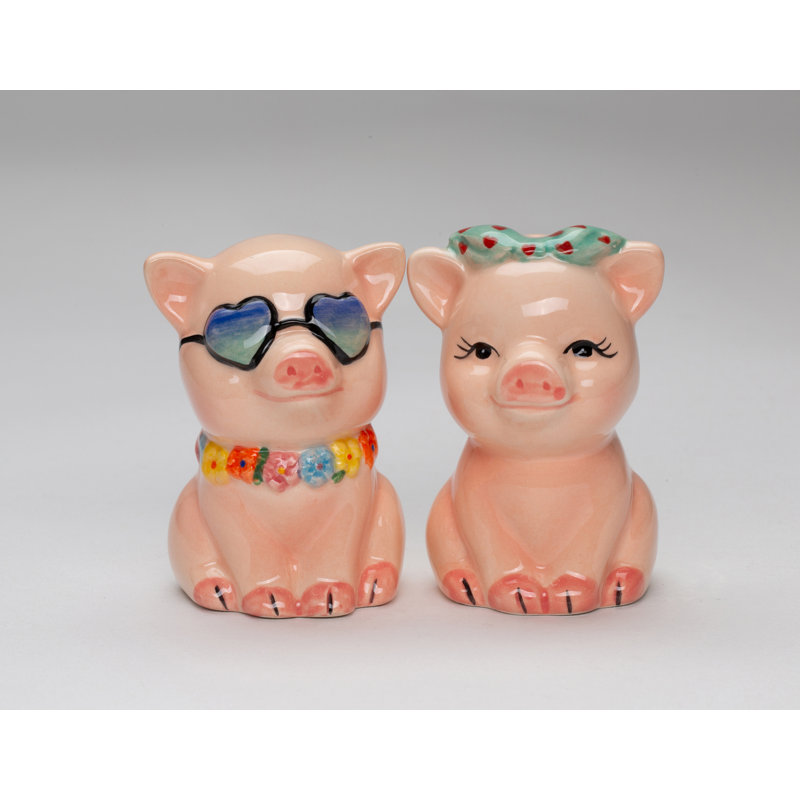 Ensemble salière et poivrière Happy Pigs