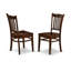 Ensemble de table de salle à manger 7 pièces composé d'une table de cuisine rectangulaire avec rallonge papillon et 6 chaises de salle à manger, 42 x 78 pouces, acajou-1883813440-1883813453