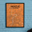 Prague City Map - No Frame Print-926568471