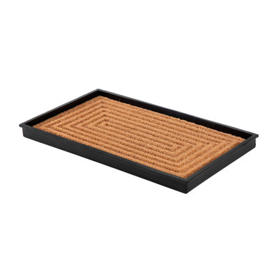 Tapis-décrottoir en caoutchouc robuste 14 po x 24 po Eco