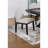 Traditional Look Dining Table And 6x Side Chairs White Finish Fabric Table w Trestle Base Plush Cushion Chair 7pc Dining Set