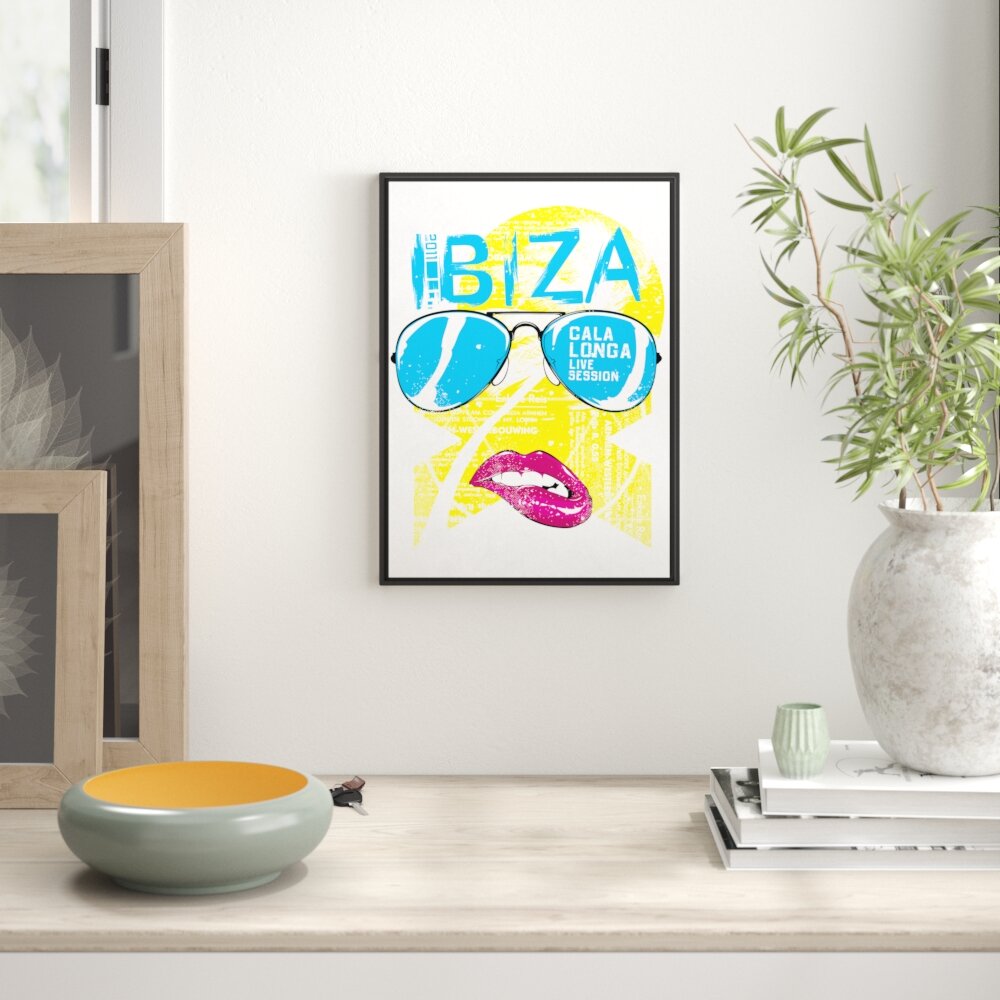 Gerahmtes Wandbild Ibiza light