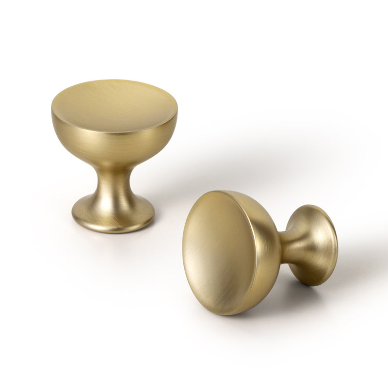 1.26" Diameter Wineglass Shape Knob, Champagne Bronze
