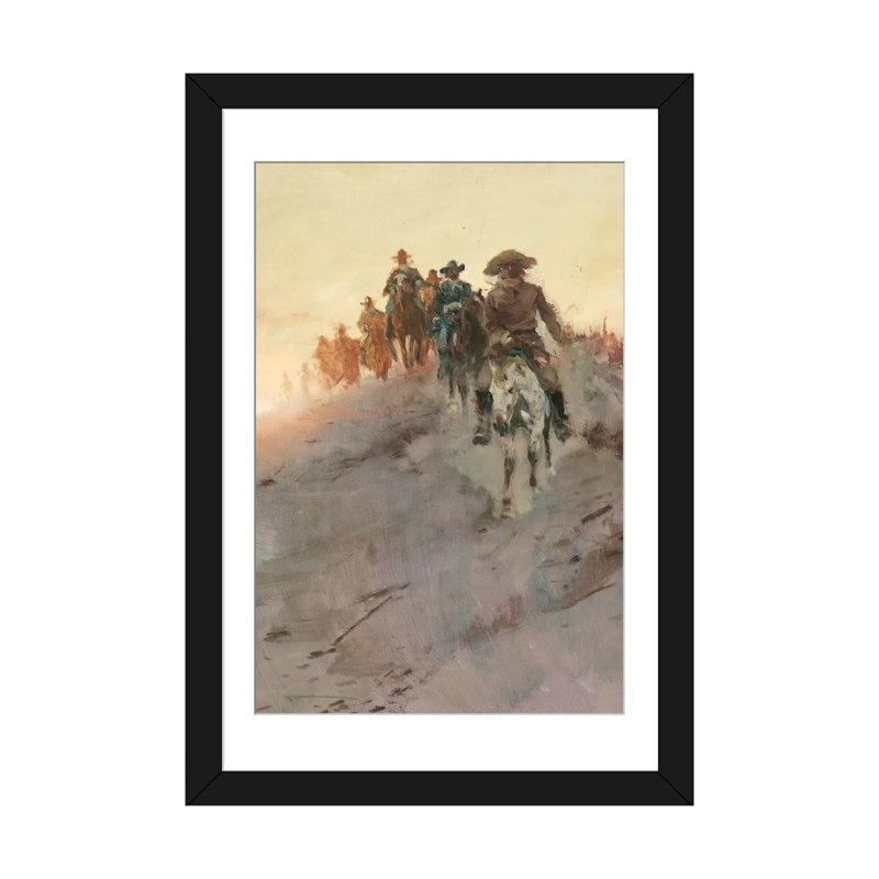 « posse ii » par ernest chiriacka, impression sur toile tendue, H 32 po x l 24 po x P 1 po, Papier d'art encadré noir, Blanc