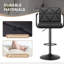 Swivel Adjustable Height Counter Stool with Metal Frame-2116122383