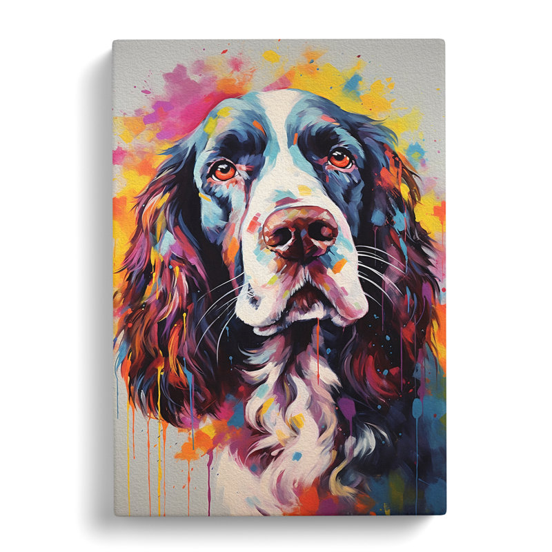 English Springer Spaniel Contemporary No.2 - Wrapped Canvas, 76cm H x 50cm W x 3cm D