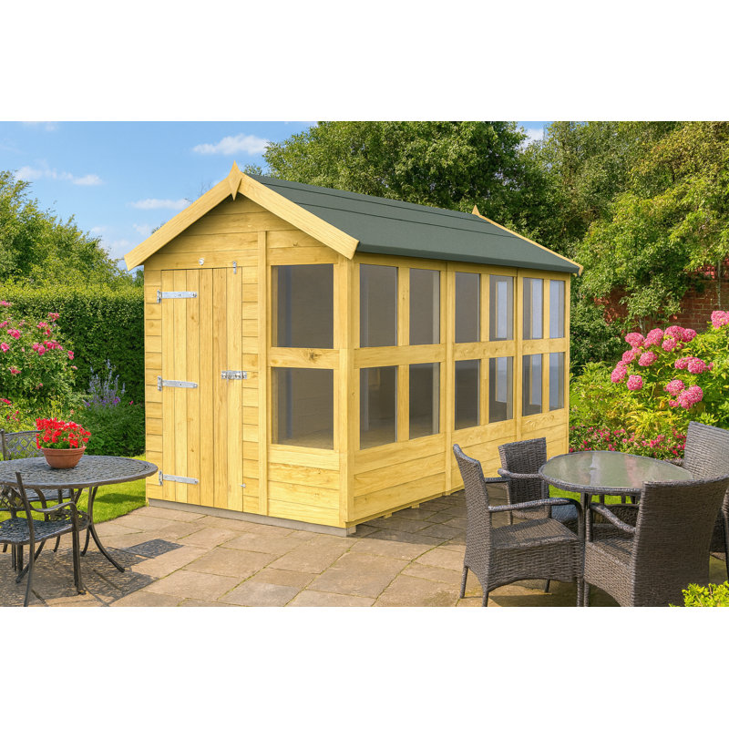 10ft x 6ft Apex Potting Shed, 217.2cm H x 175.3cm W x 299.9cm D