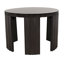 Fluted Solid Wood End Table