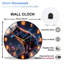 Horloge murale Neon Wolf