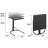 Multi-Functional Personal Activity Table, Adjustable Height, Portable Workspace, For Snacking & Homework, Compact Fold, Space Saving, Black