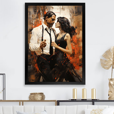 Tango Dance Elegance, reproduction sur toile encadrée
