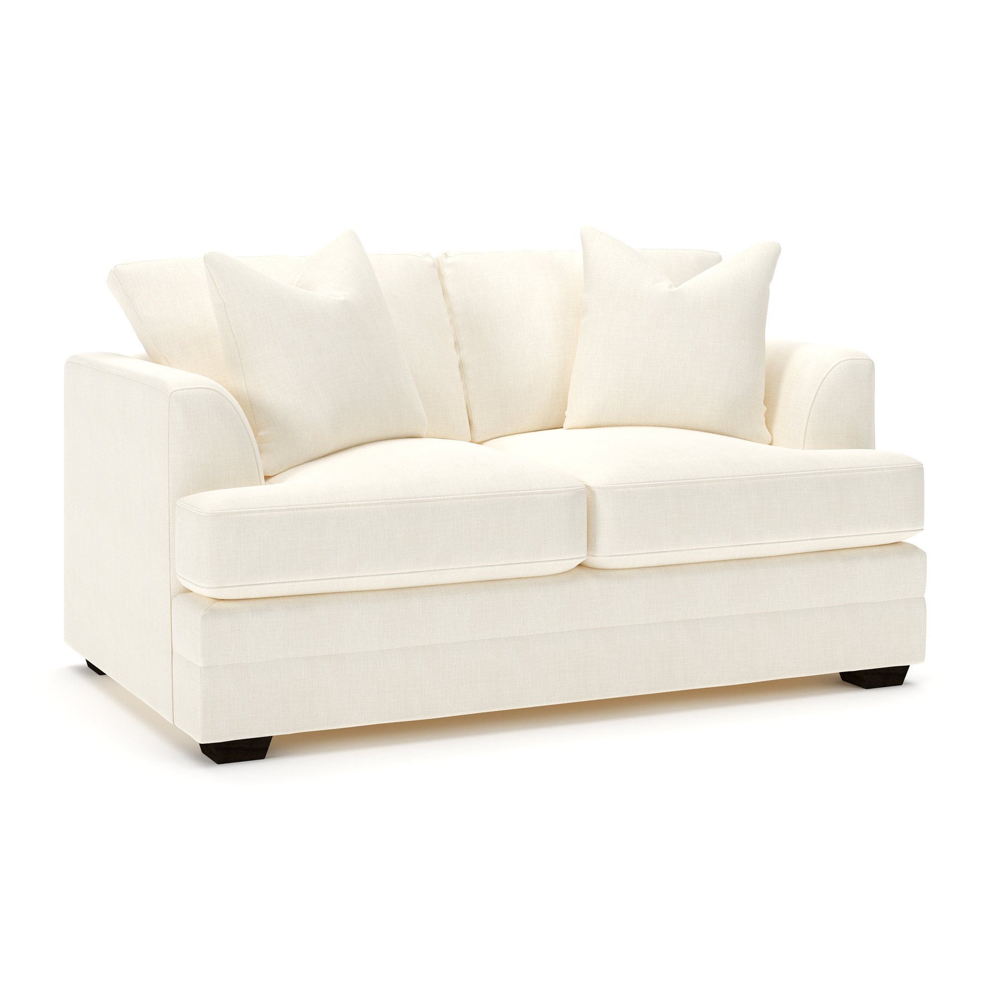 Edan Upholstered Sofa, Conversation Pearl Basketweave
