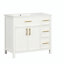 Meuble-lavabo simple 36 po avec plateau en céramique Starlena