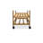 Modern Contemporary Trolley With Three Open Shelves And Storage Drawer
