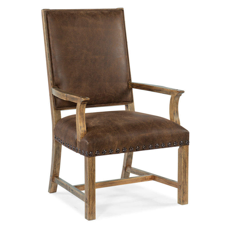 Big Sky Leather Host Arm Chair