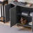Grey Hand-Painted Accent and Buffet Cabinet