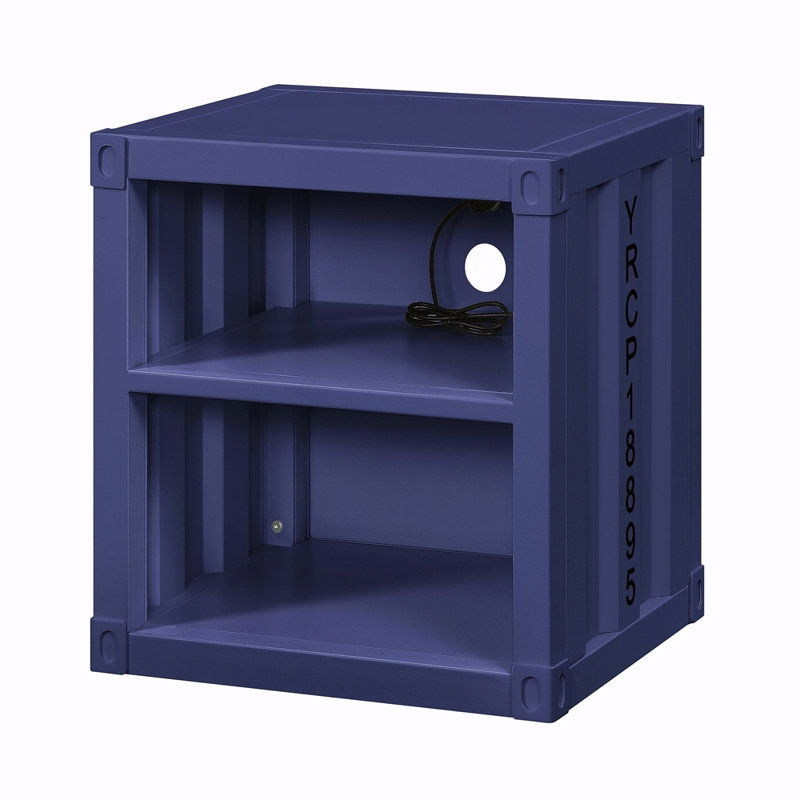Cargo Nightstand W/USB, Blue