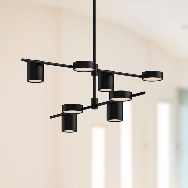 Jayden 8 - Light LED Chandelier, Black