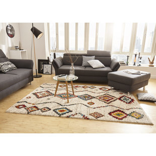 Geometric Machine Woven Indoor Rug