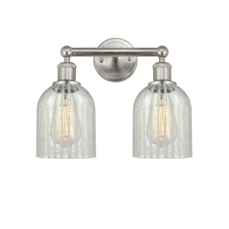 Reiko 2 - Light Dimmable Vanity Light, Mouchette, Brushed Satin Nickel
